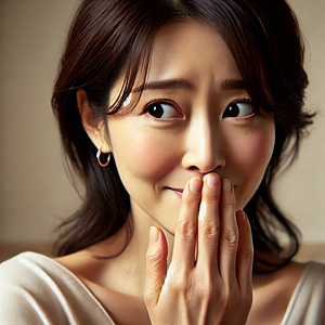 이가 흔들리고 아침마다 붉은침