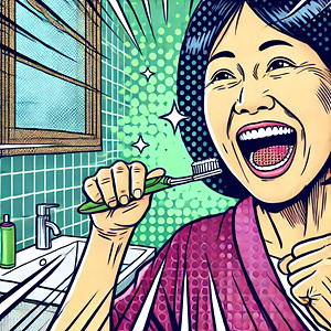 치아 미백을 위한 구강 세정기 사용법