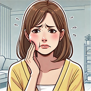 출산후 앞니 시림